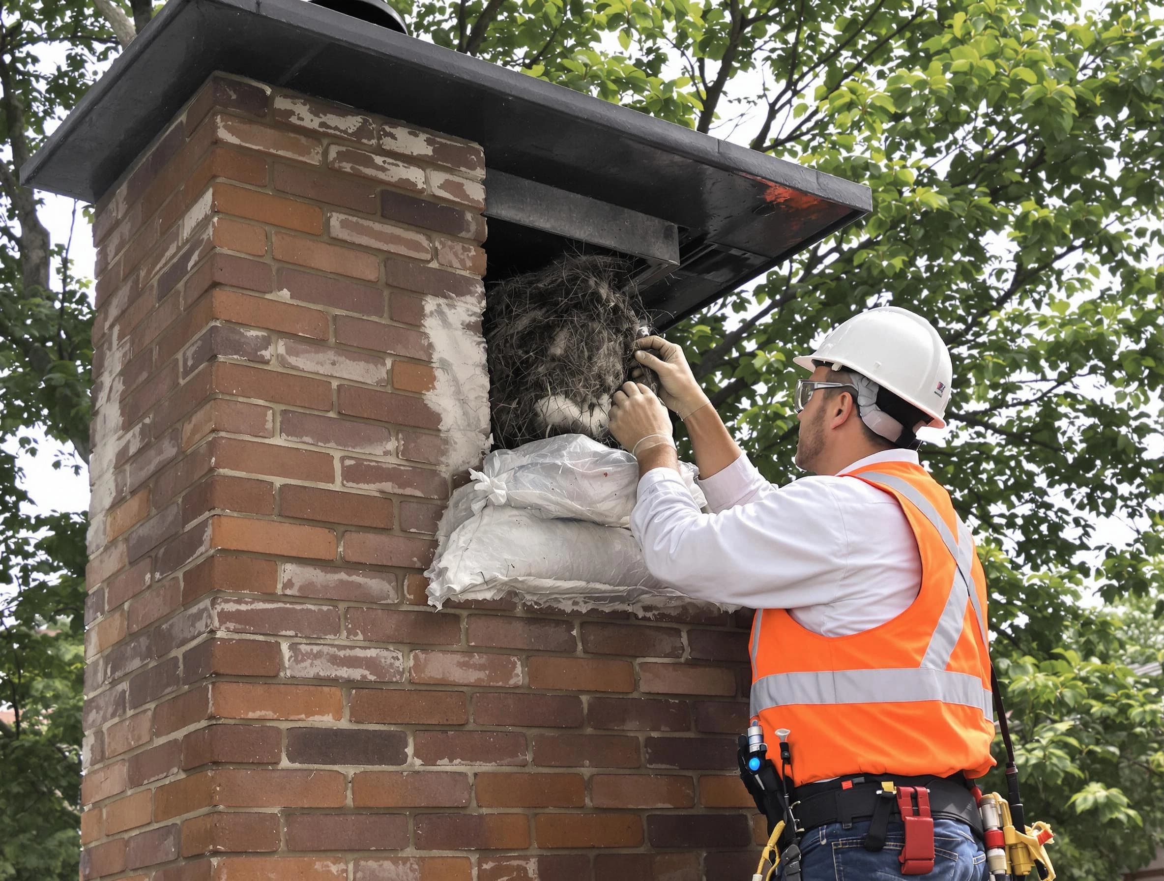 Humane removal of debris and animals by North Bergen Chimney Sweep in North Bergen, NJ