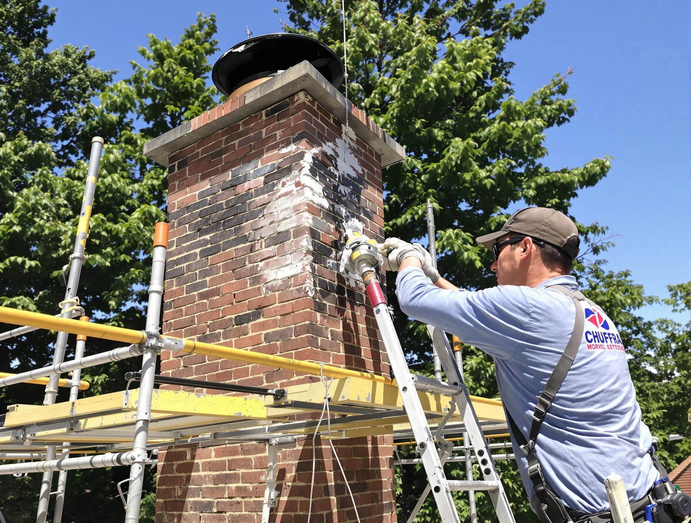 Structural chimney repair by North Bergen Chimney Sweep in North Bergen, NJ