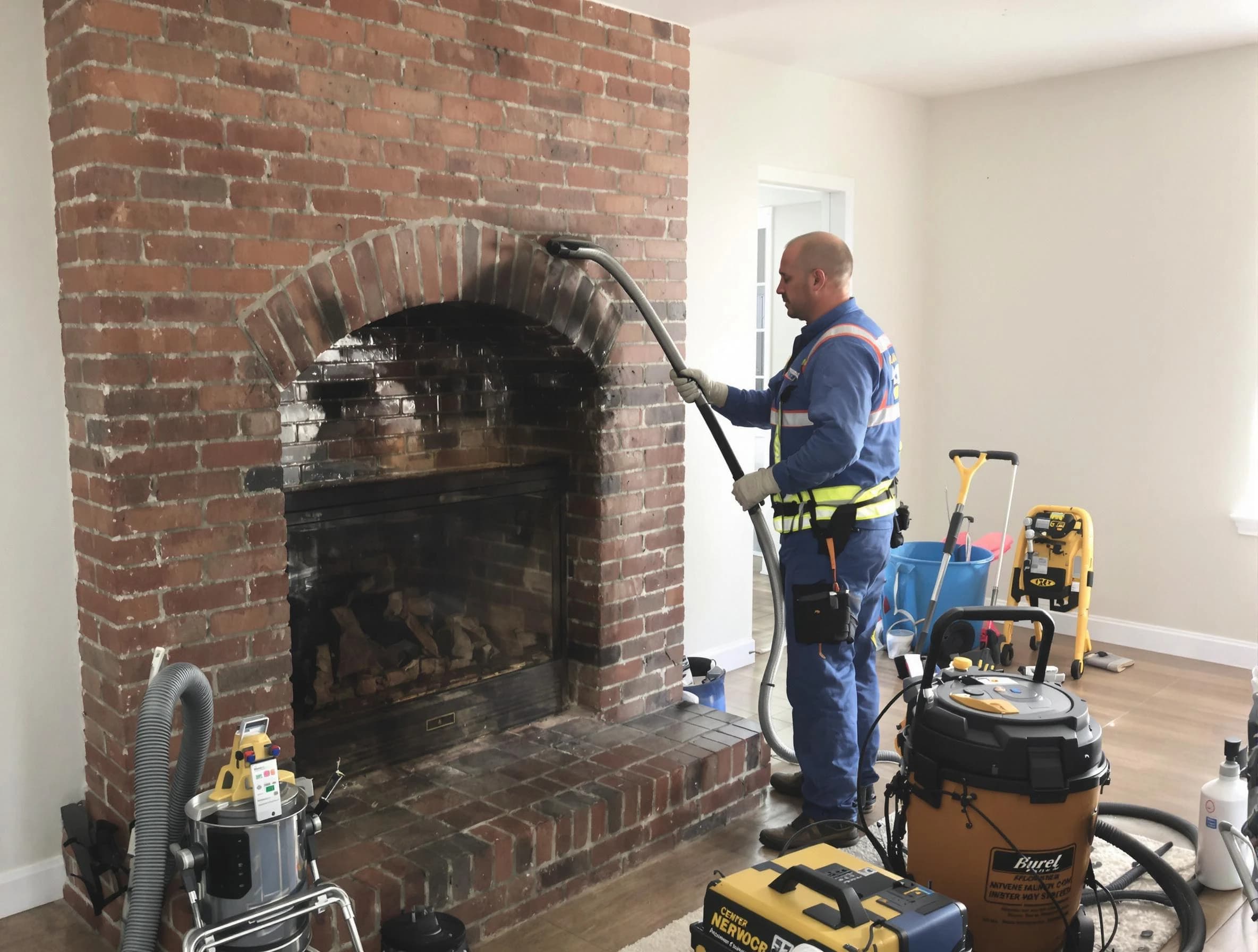 North Bergen Chimney Sweep expert performing detailed chimney sweep in North Bergen, NJ