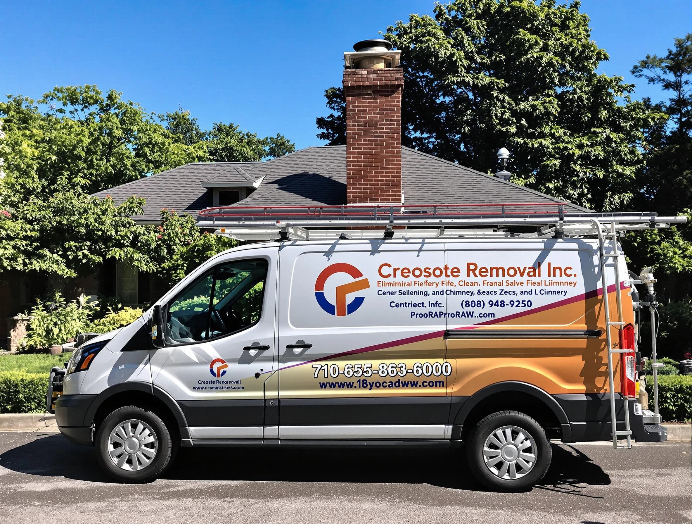 North Bergen Chimney Sweep technician removing creosote safely in North Bergen, NJ