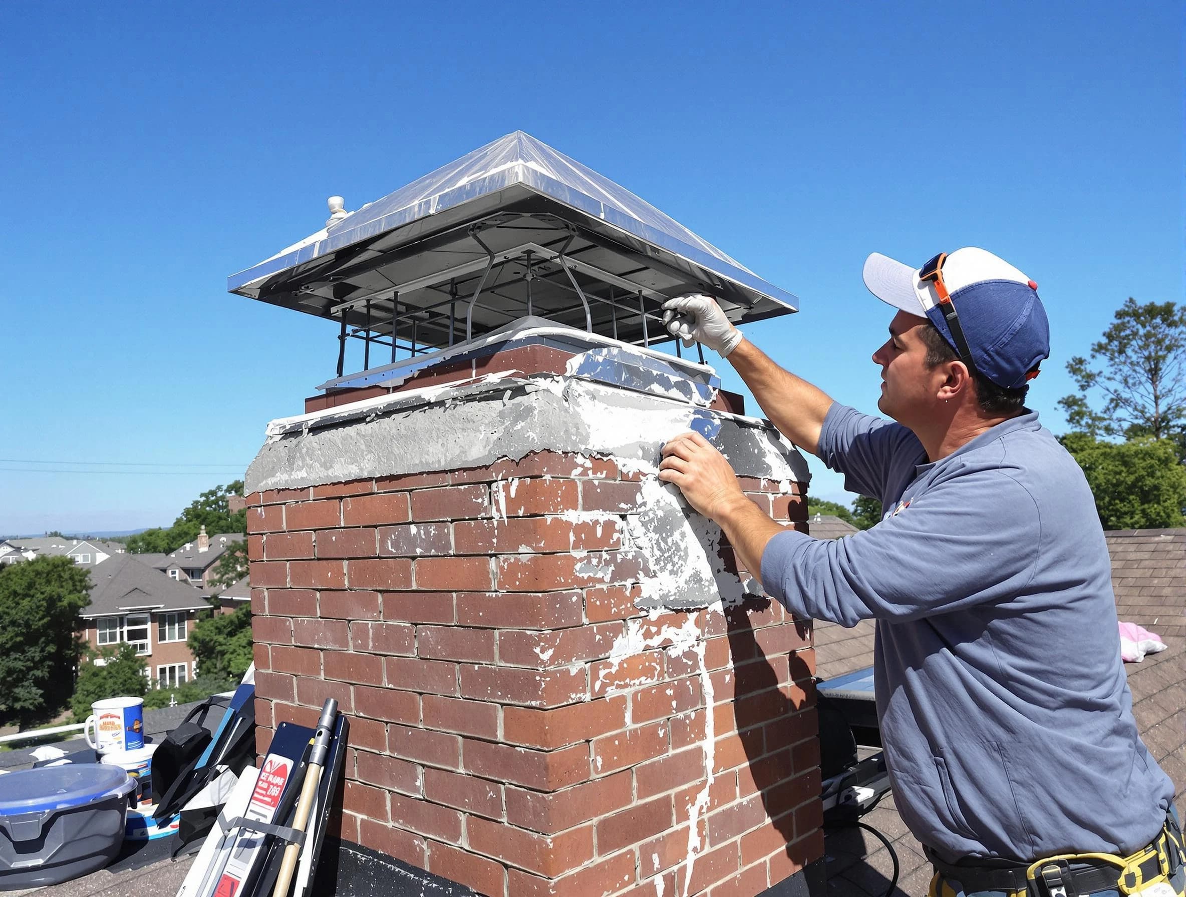 Chimney Crown Services service in North Bergen, NJ