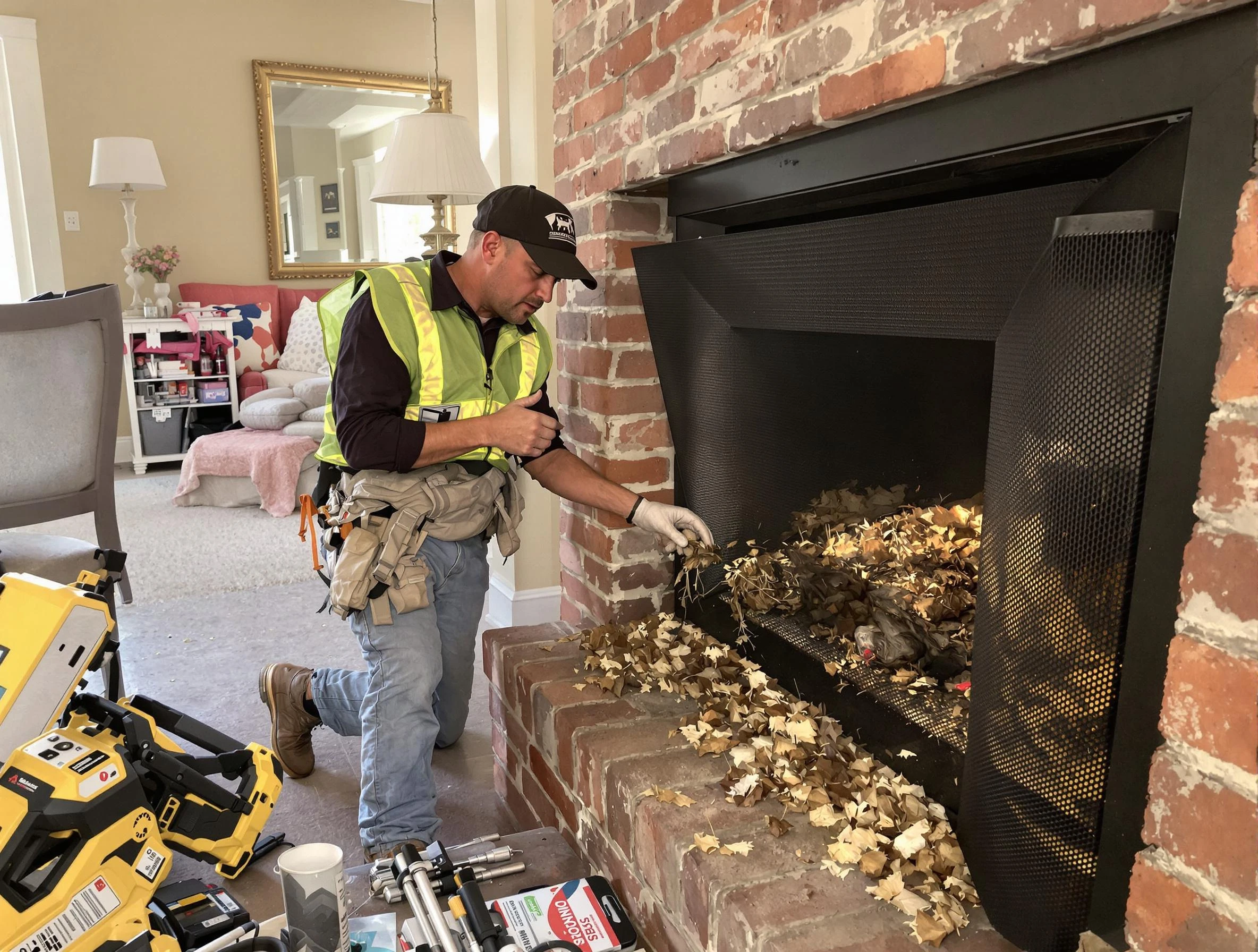 Safe screening installation by North Bergen Chimney Sweep in North Bergen, NJ