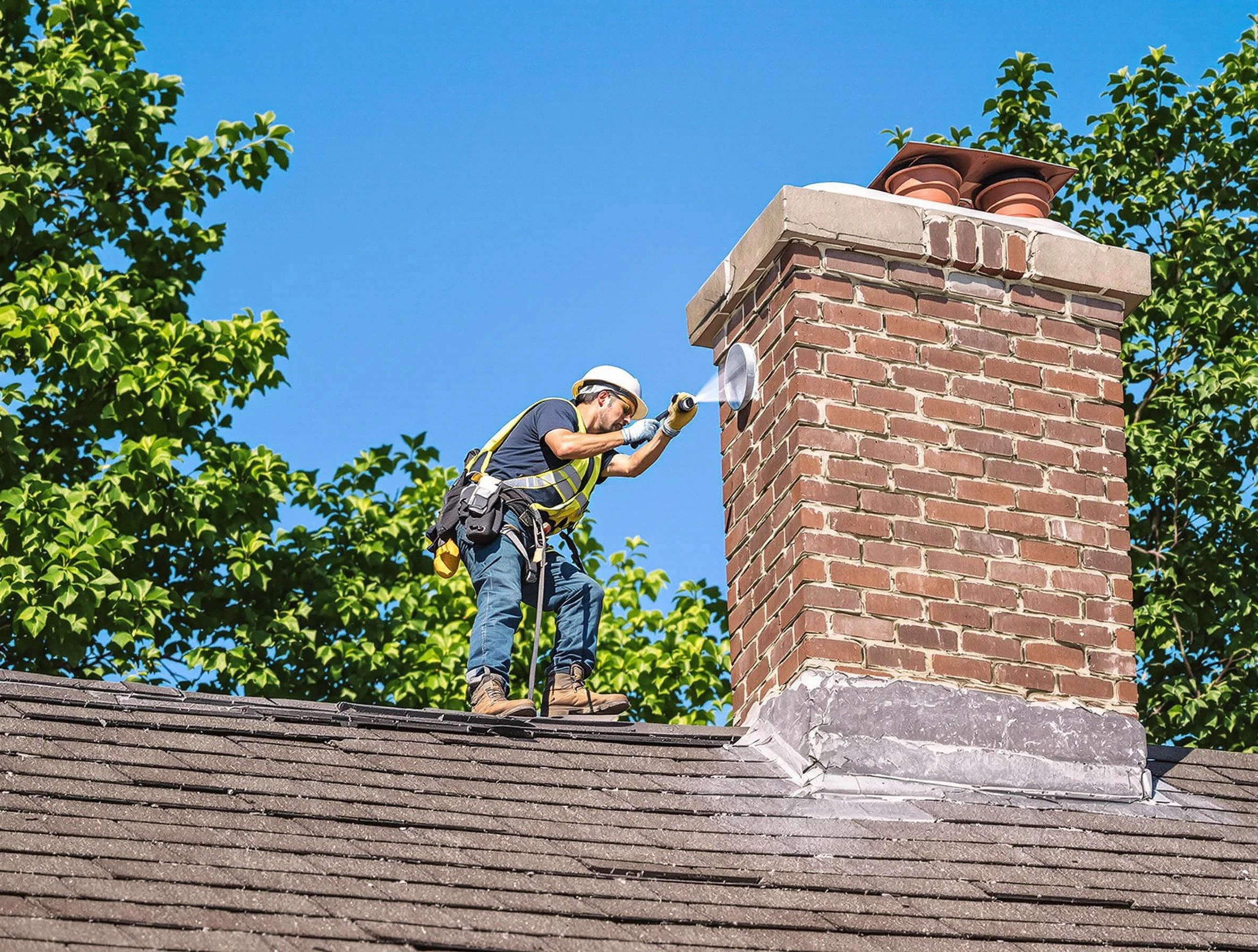 North Bergen Chimney Sweep performing an inspection with advanced tools in North Bergen, NJ