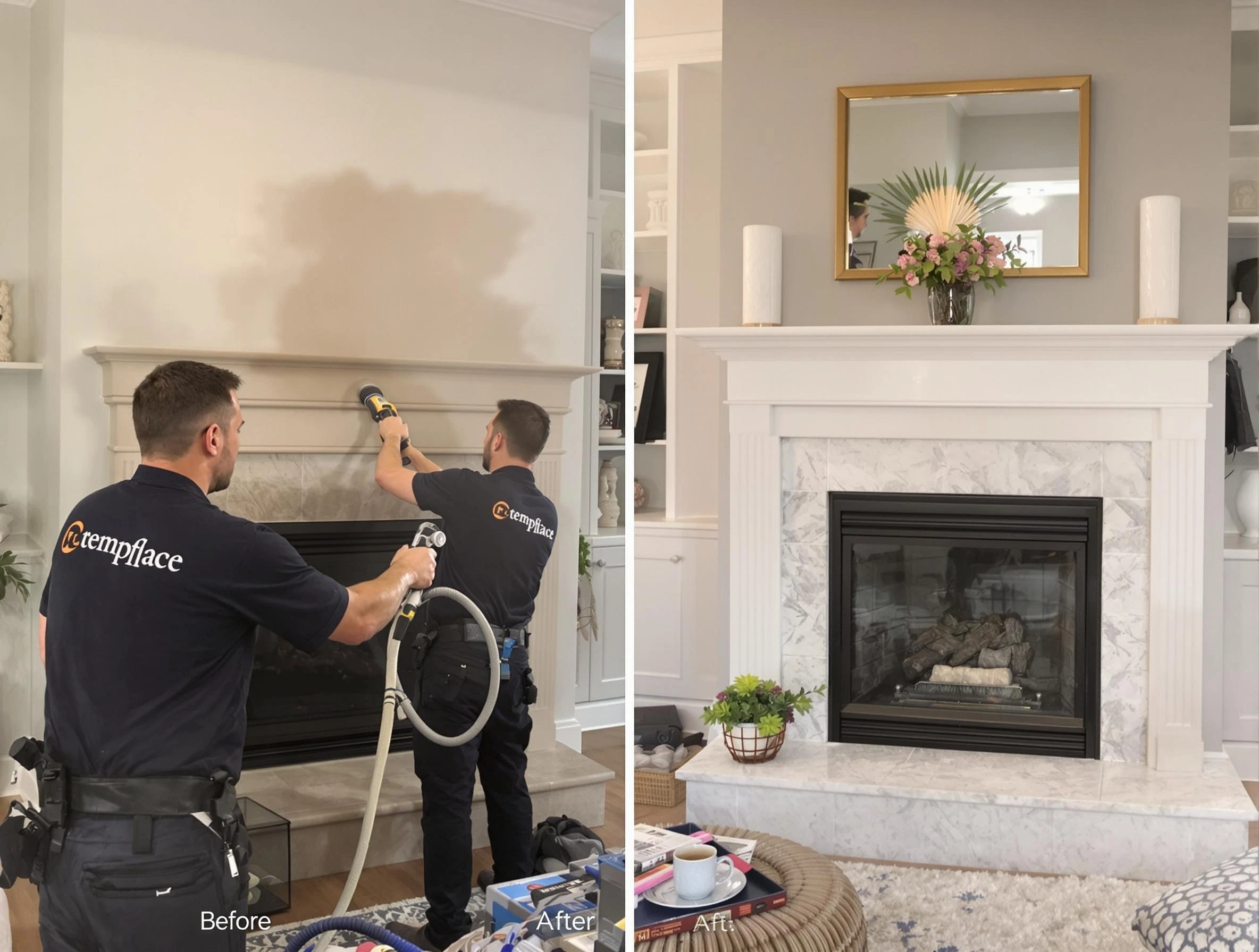 Professional soot removal by North Bergen Chimney Sweep team in North Bergen, NJ